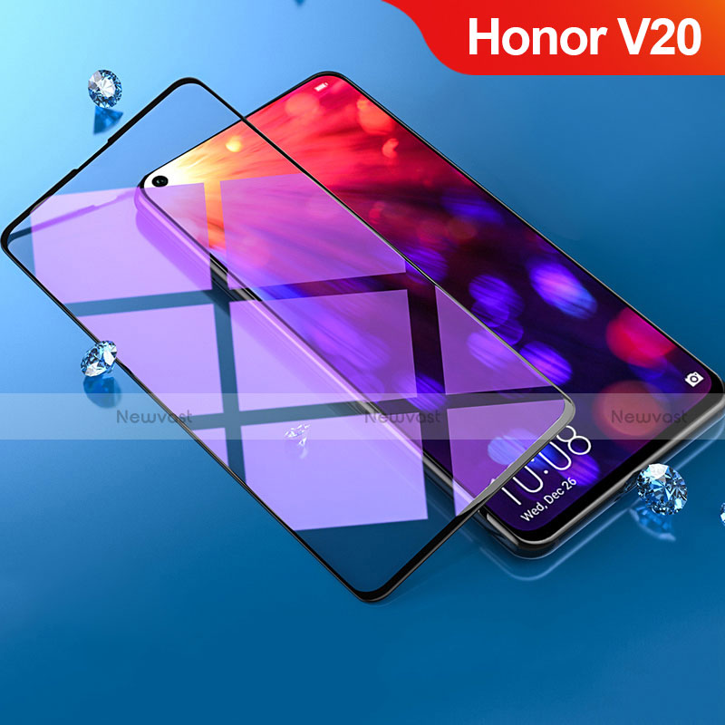 Ultra Clear Anti Blue Light Full Screen Protector Tempered Glass F02 for Huawei Honor View 20 Black