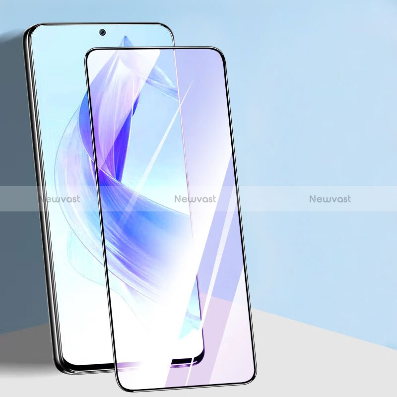 Ultra Clear Anti Blue Light Full Screen Protector Tempered Glass F02 for Huawei Honor X40i 5G Black