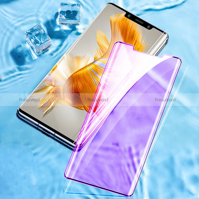 Ultra Clear Anti Blue Light Full Screen Protector Tempered Glass F02 for Huawei Mate 50 Pro Black