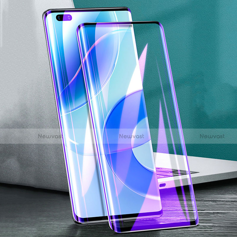 Ultra Clear Anti Blue Light Full Screen Protector Tempered Glass F02 for Huawei Nova 8 Pro 5G Black