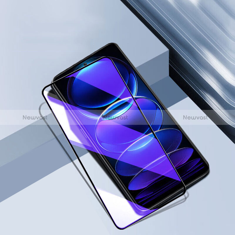 Ultra Clear Anti Blue Light Full Screen Protector Tempered Glass F02 for Xiaomi Redmi Note 12 Explorer Black