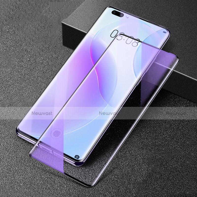 Ultra Clear Anti Blue Light Full Screen Protector Tempered Glass F03 for Huawei Nova 8 Pro 5G Black