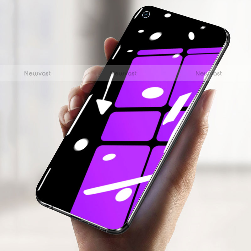 Ultra Clear Anti Blue Light Full Screen Protector Tempered Glass F03 for Oppo F21 Pro 4G Black