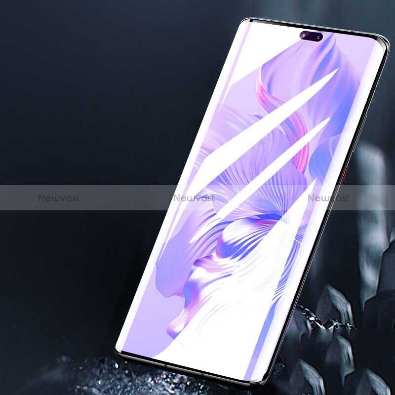 Ultra Clear Anti Blue Light Full Screen Protector Tempered Glass F04 for Huawei Honor 80 Pro 5G Black