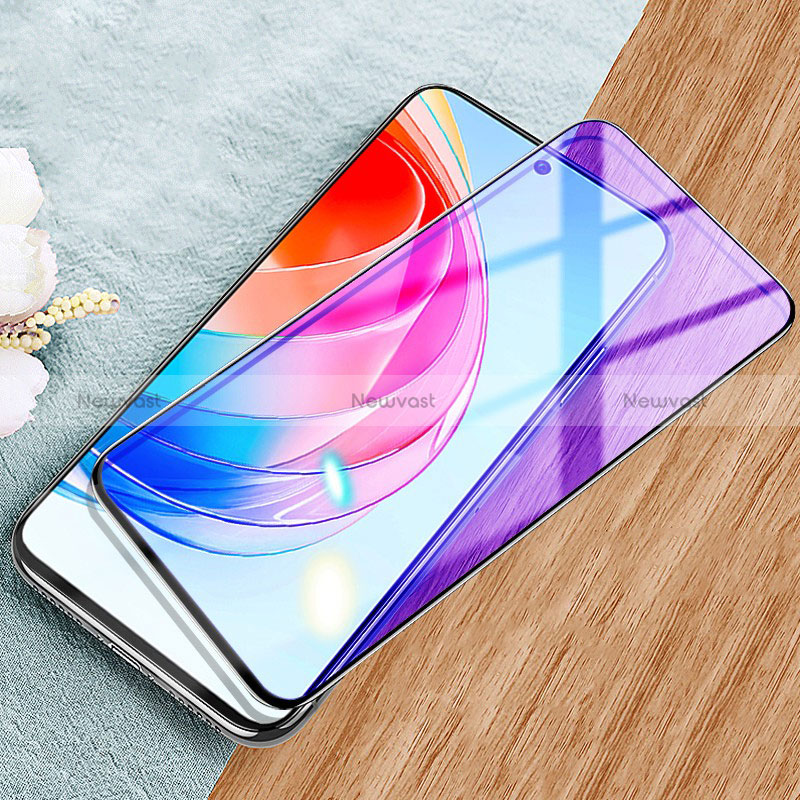 Ultra Clear Anti Blue Light Full Screen Protector Tempered Glass for Huawei Honor X50i 5G Black