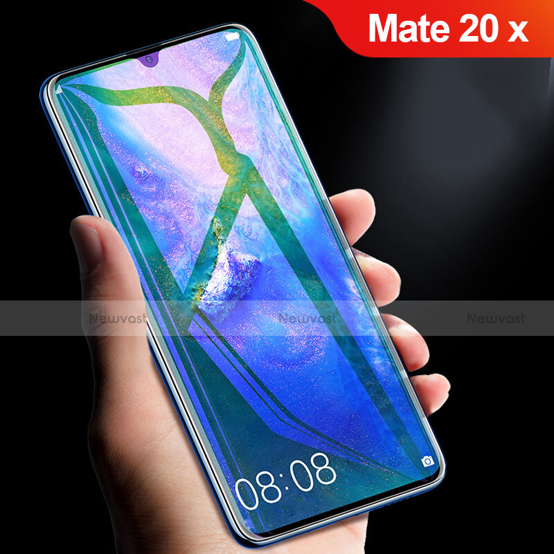 Ultra Clear Anti Blue Light Full Screen Protector Tempered Glass for Huawei Mate 20 X 5G Black