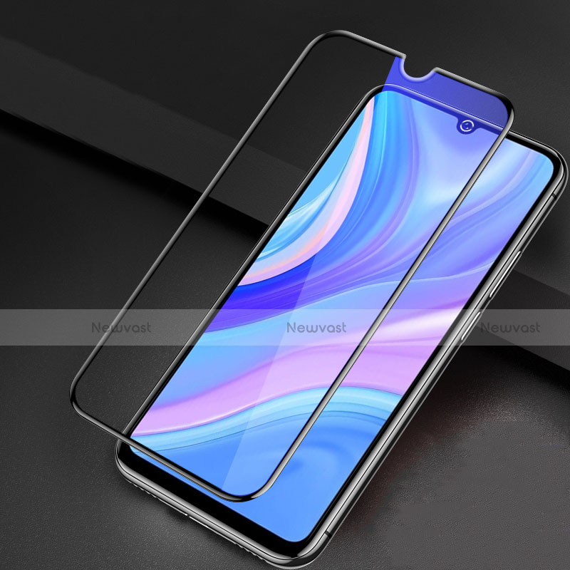 Ultra Clear Anti Blue Light Full Screen Protector Tempered Glass for Huawei P smart S Black