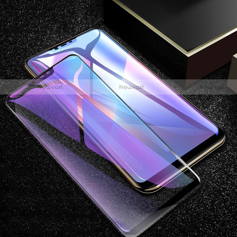 Ultra Clear Anti Blue Light Full Screen Protector Tempered Glass for Oppo A5 Black