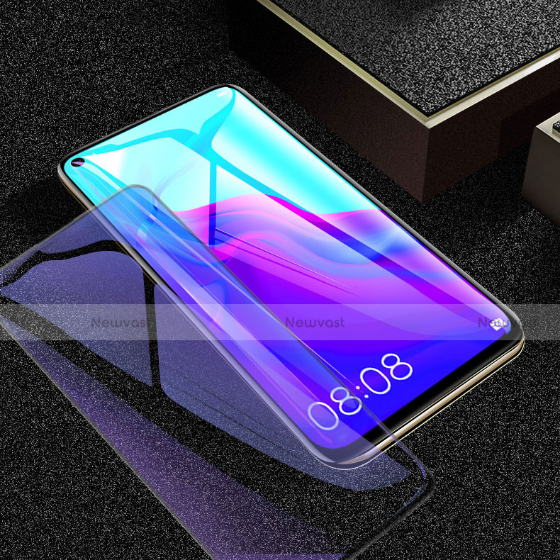 Ultra Clear Anti Blue Light Full Screen Protector Tempered Glass for Oppo A72 Black