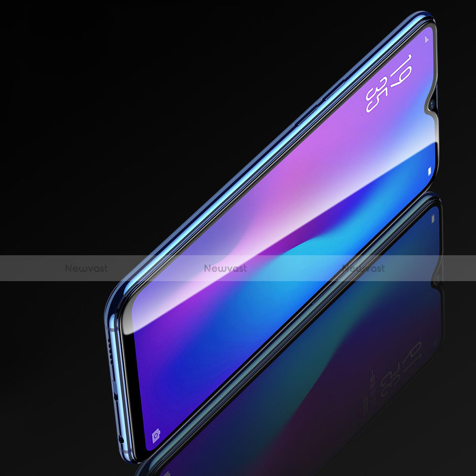 Ultra Clear Anti Blue Light Full Screen Protector Tempered Glass for Oppo A9 Black