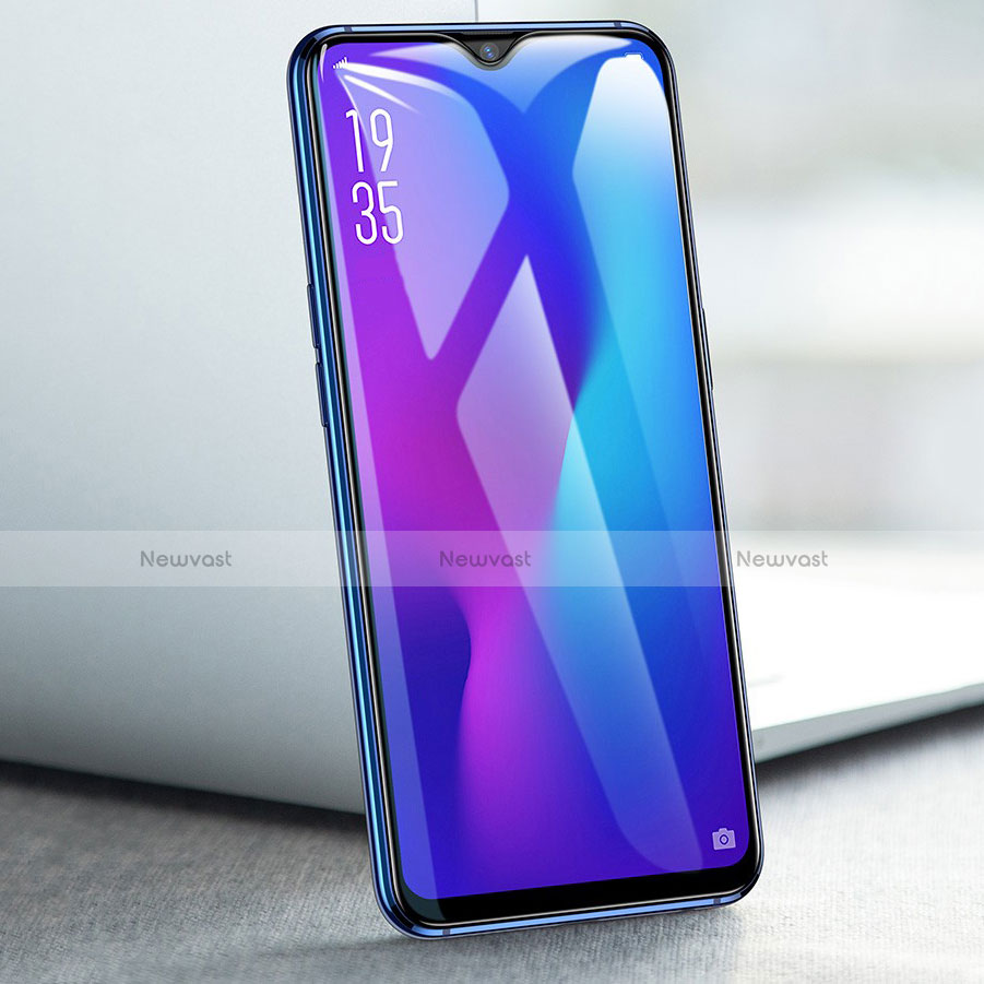 Ultra Clear Anti Blue Light Full Screen Protector Tempered Glass for Oppo A9X Black