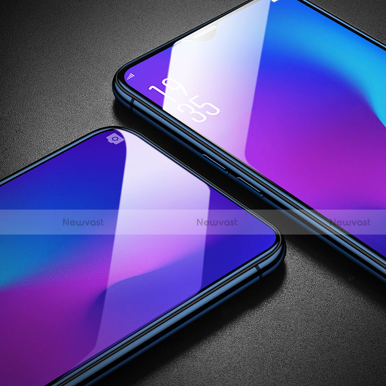 Ultra Clear Anti Blue Light Full Screen Protector Tempered Glass for Oppo R17 Pro Black