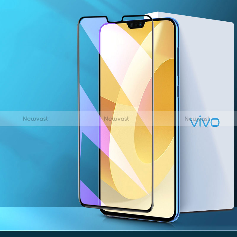 Ultra Clear Anti Blue Light Full Screen Protector Tempered Glass for Vivo V23 5G Black