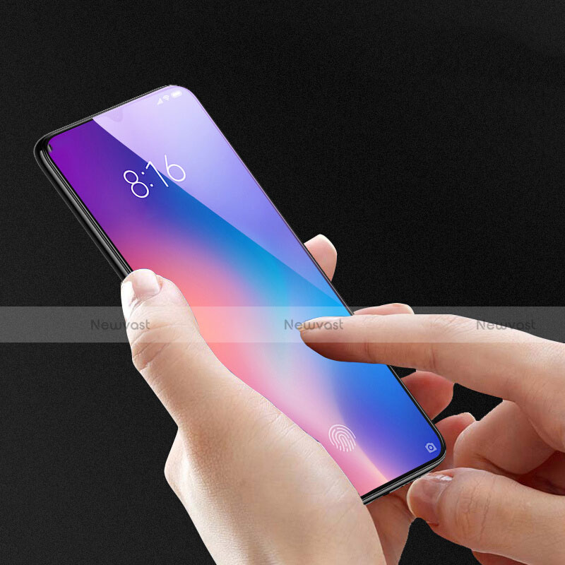 Ultra Clear Anti Blue Light Full Screen Protector Tempered Glass for Xiaomi Mi 9 Black