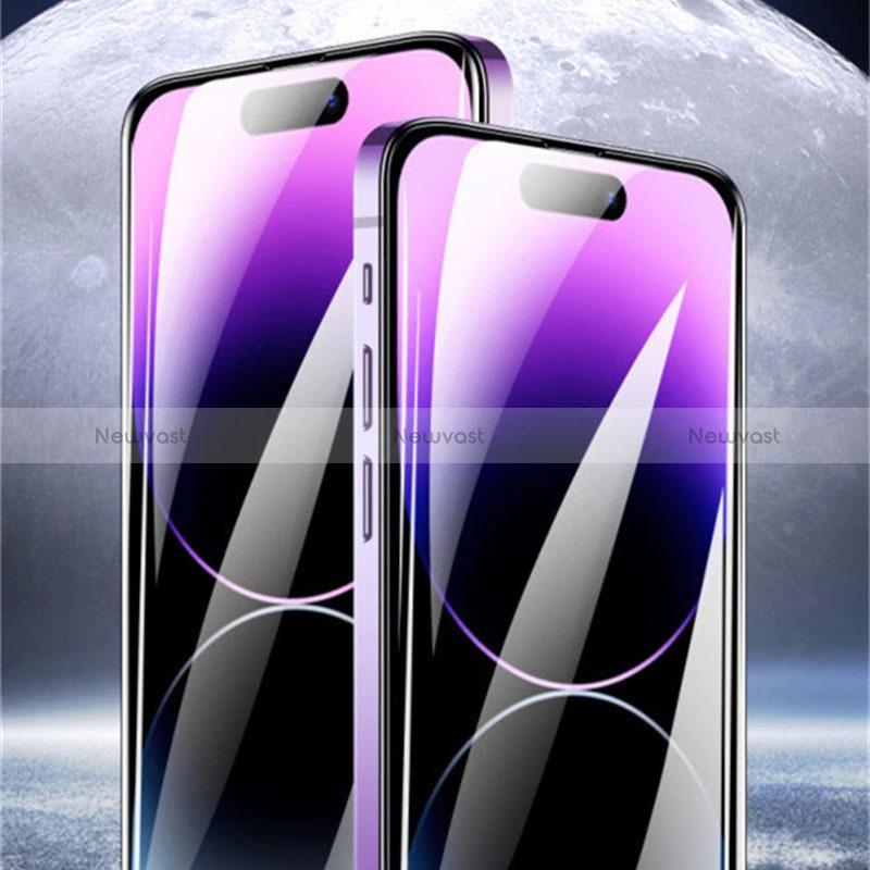 Ultra Clear Anti Blue Light Full Screen Protector Tempered Glass U02 for Apple iPhone 14 Pro Black