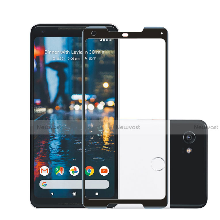 Ultra Clear Full Screen Protector Tempered Glass F02 for Google Pixel 2 XL Black