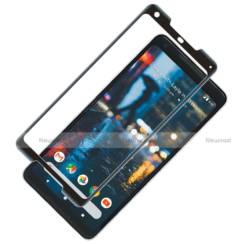 Ultra Clear Full Screen Protector Tempered Glass F02 for Google Pixel 2 XL Black