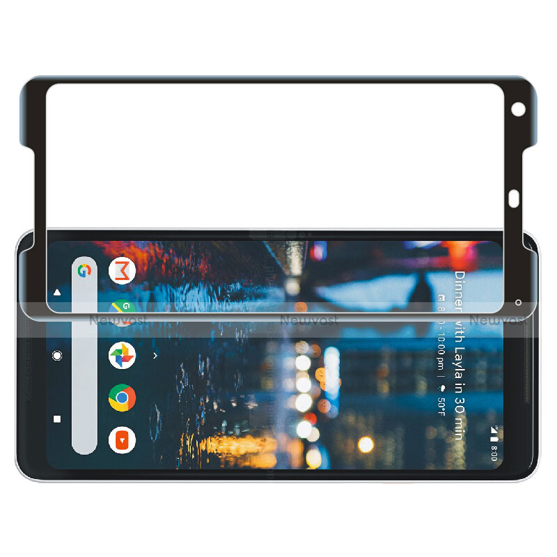 Ultra Clear Full Screen Protector Tempered Glass F02 for Google Pixel 2 XL Black