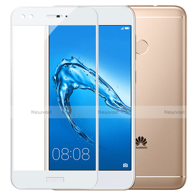 Ultra Clear Full Screen Protector Tempered Glass F02 for Huawei Enjoy 7 Plus White