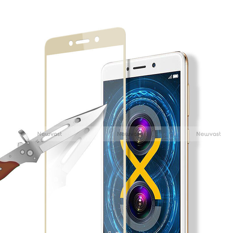 Ultra Clear Full Screen Protector Tempered Glass F02 for Huawei Honor 6X Pro Gold