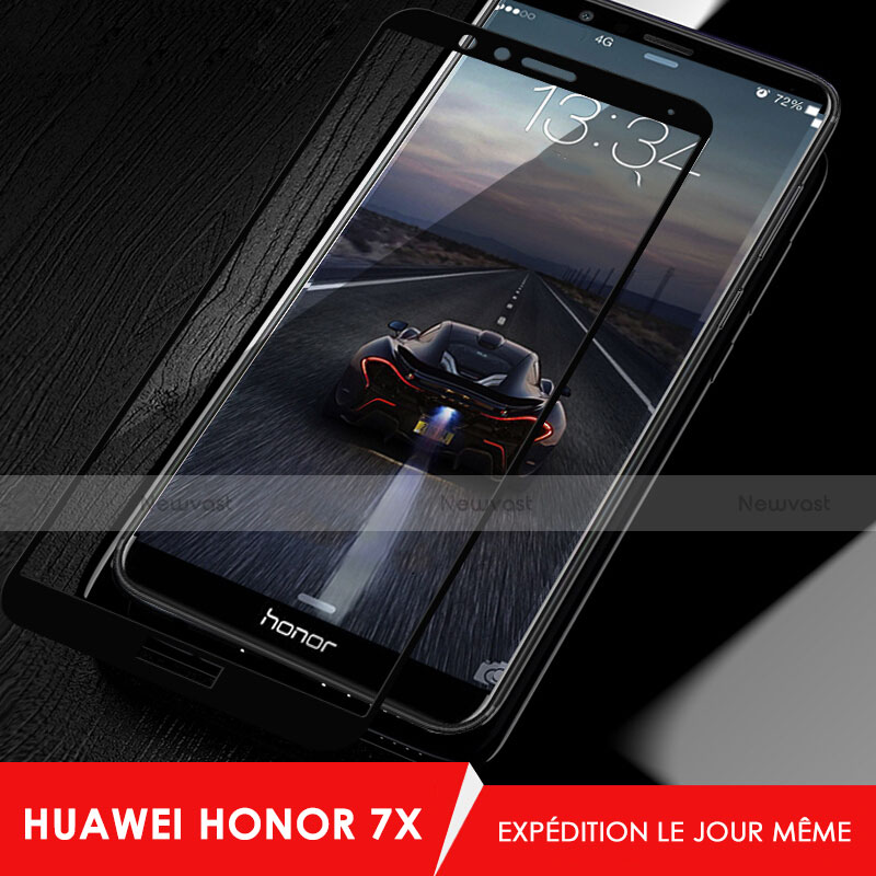 Ultra Clear Full Screen Protector Tempered Glass F02 for Huawei Honor 7X Black