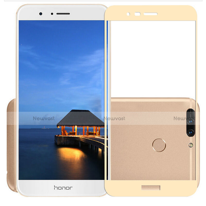 Ultra Clear Full Screen Protector Tempered Glass F02 for Huawei Honor 8 Pro Gold