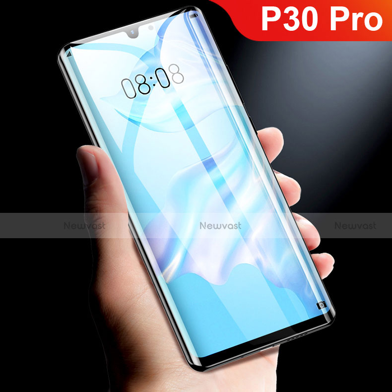 Ultra Clear Full Screen Protector Tempered Glass F02 for Huawei P30 Pro Black