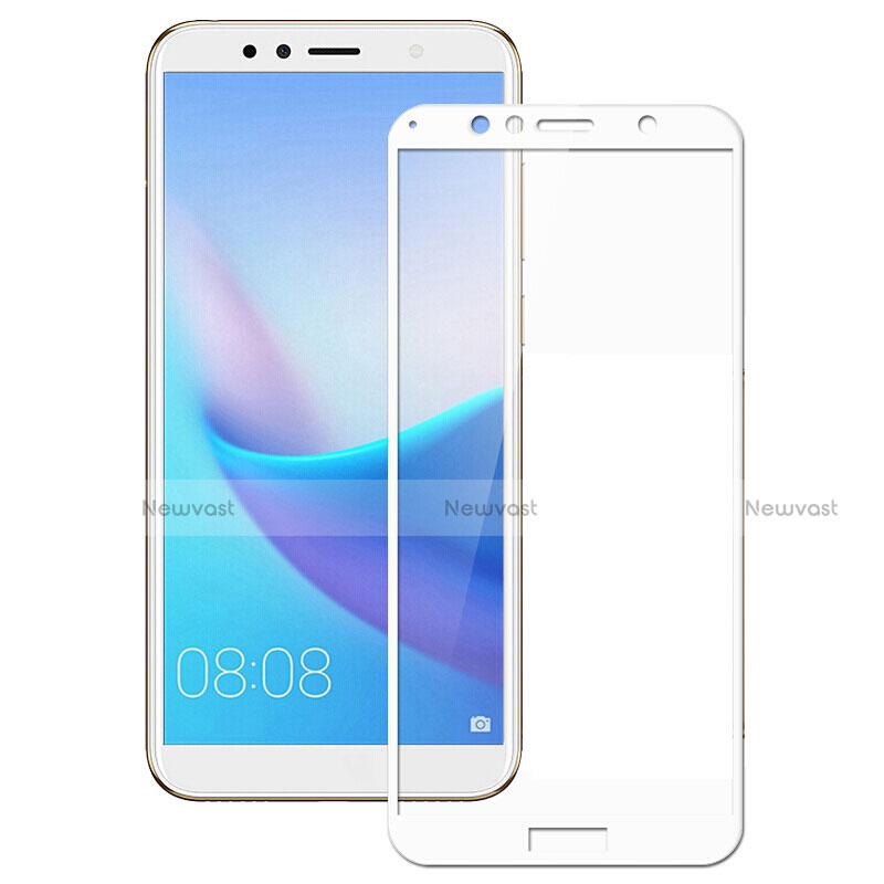 Ultra Clear Full Screen Protector Tempered Glass F02 for Huawei Y6 (2018) White