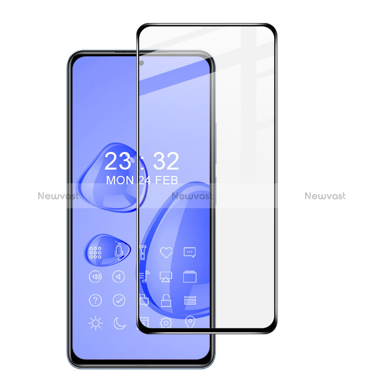 Ultra Clear Full Screen Protector Tempered Glass F02 for Oppo A1 Pro 5G Black