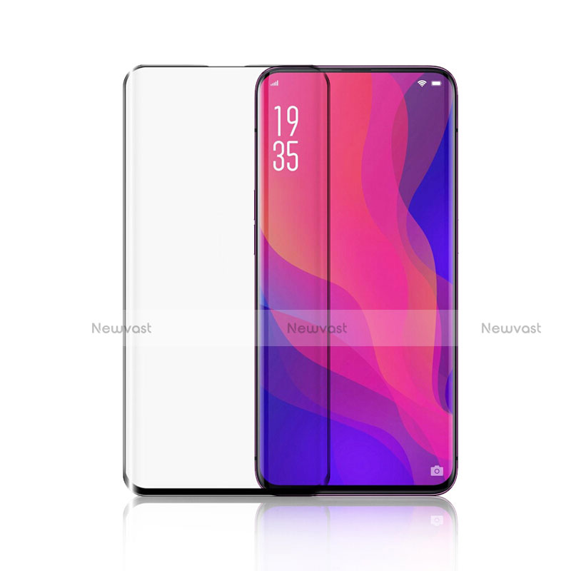 Ultra Clear Full Screen Protector Tempered Glass F02 for Oppo Find X Black