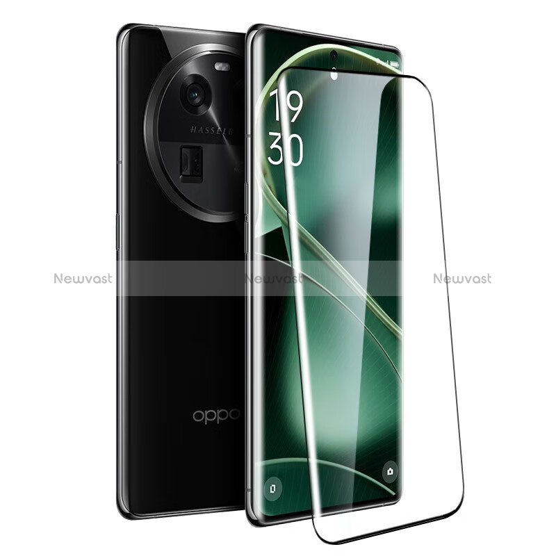 Ultra Clear Full Screen Protector Tempered Glass F02 for Oppo Find X6 Pro 5G Black