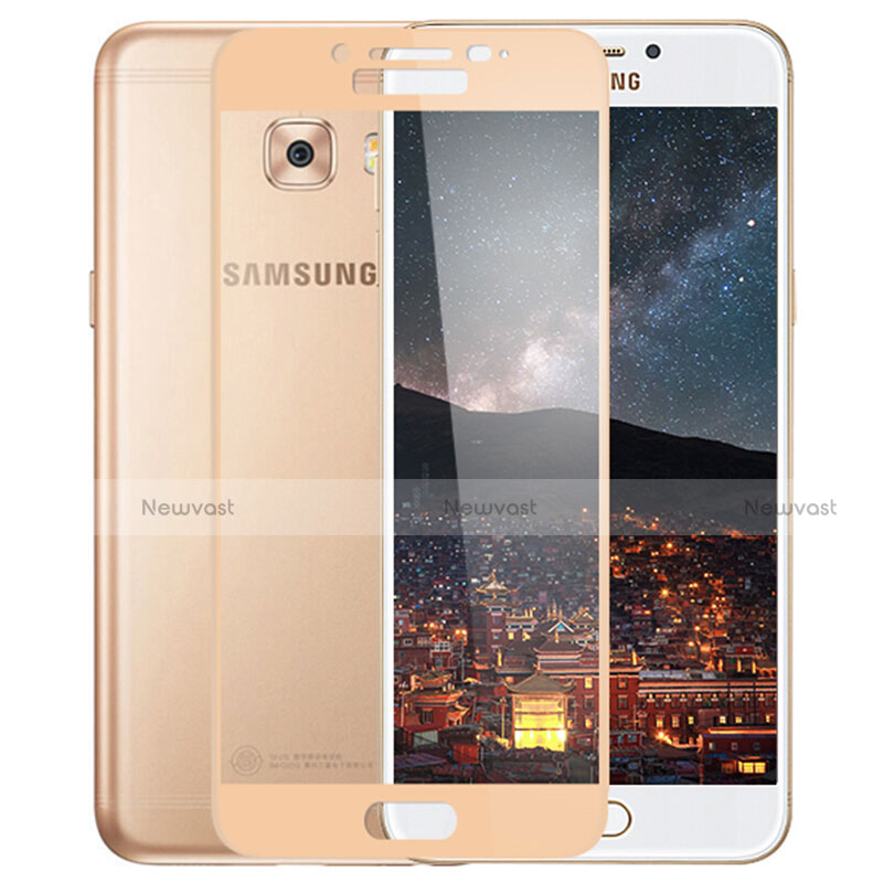 Ultra Clear Full Screen Protector Tempered Glass F02 for Samsung Galaxy C5 Pro C5010 Gold