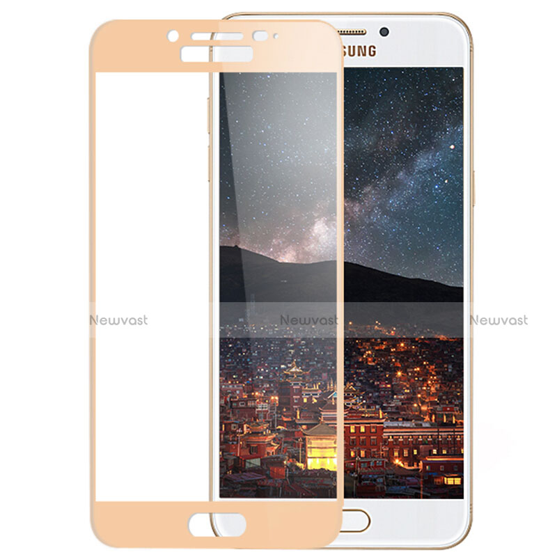 Ultra Clear Full Screen Protector Tempered Glass F02 for Samsung Galaxy C5 Pro C5010 Gold