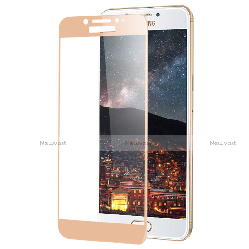 Ultra Clear Full Screen Protector Tempered Glass F02 for Samsung Galaxy C5 Pro C5010 Gold