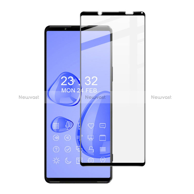 Ultra Clear Full Screen Protector Tempered Glass F02 for Sony Xperia 10 III SO-52B Black