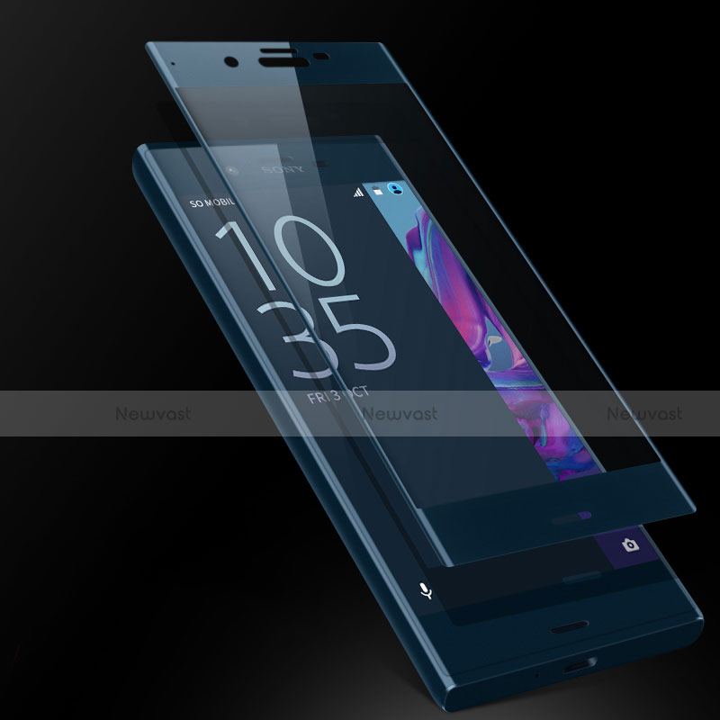 Ultra Clear Full Screen Protector Tempered Glass F02 for Sony Xperia XZ Blue