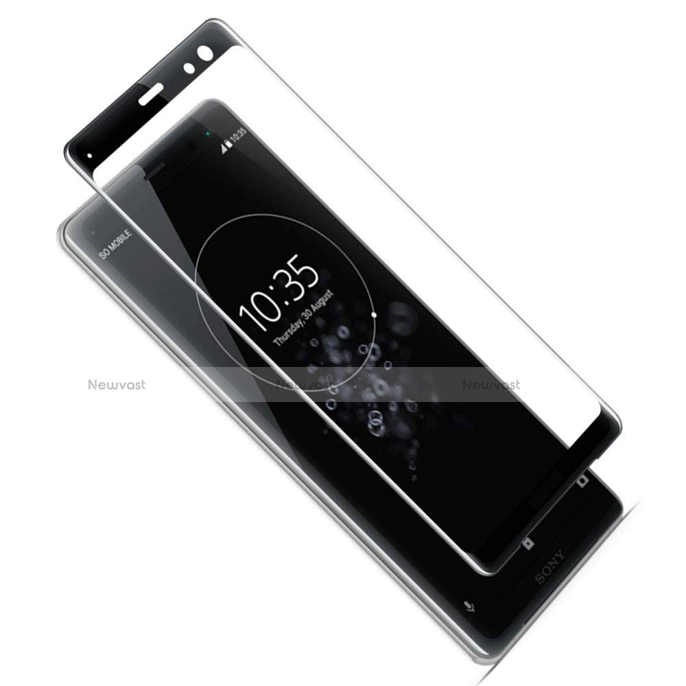 Ultra Clear Full Screen Protector Tempered Glass F02 for Sony Xperia XZ3 Black