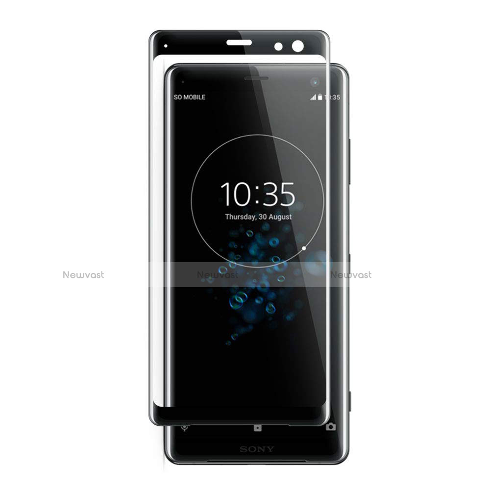 Ultra Clear Full Screen Protector Tempered Glass F02 for Sony Xperia XZ3 Black