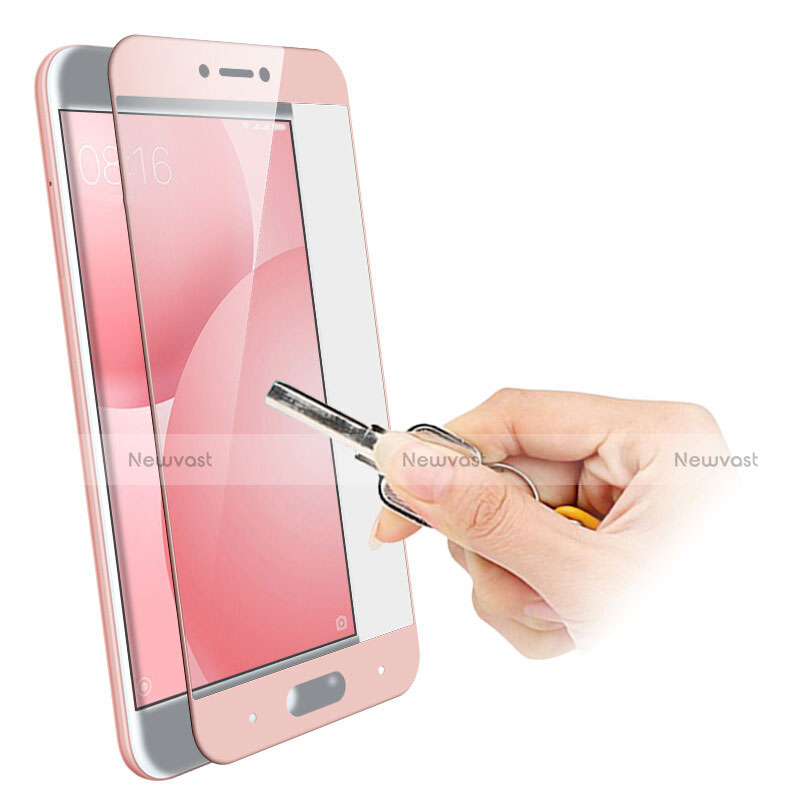 Ultra Clear Full Screen Protector Tempered Glass F02 for Xiaomi Mi 5C Pink