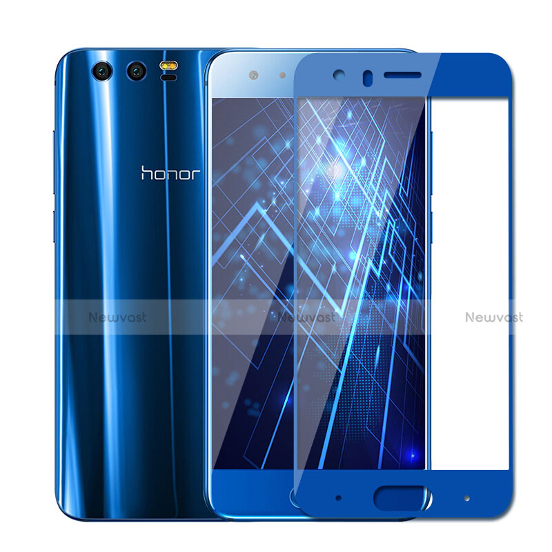 Ultra Clear Full Screen Protector Tempered Glass F03 for Huawei Honor 9 Blue