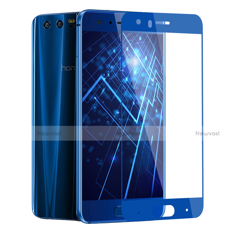 Ultra Clear Full Screen Protector Tempered Glass F03 for Huawei Honor 9 Blue