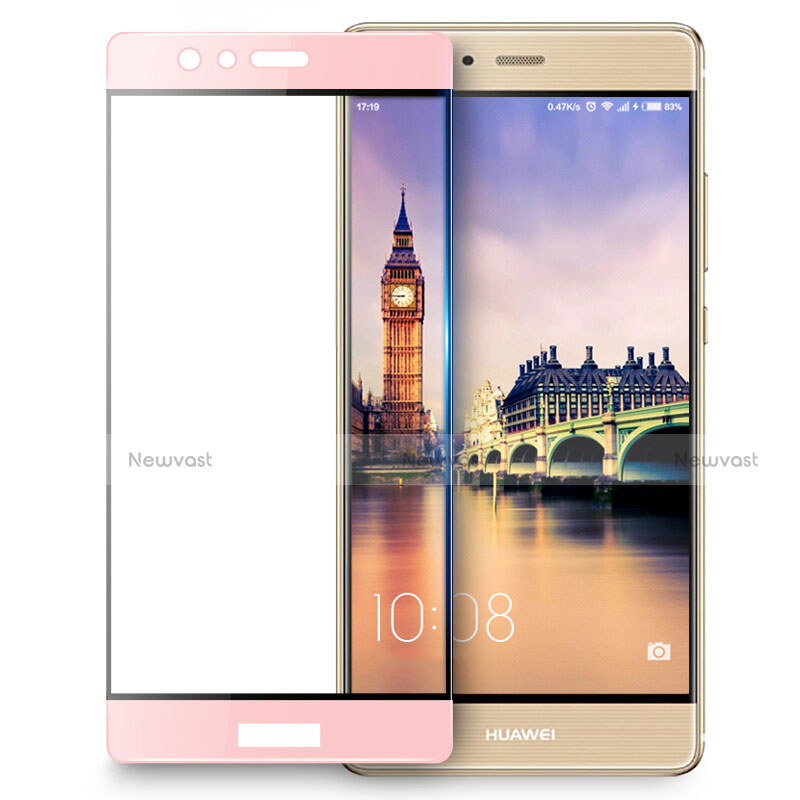 Ultra Clear Full Screen Protector Tempered Glass F03 for Huawei P9 Plus Pink