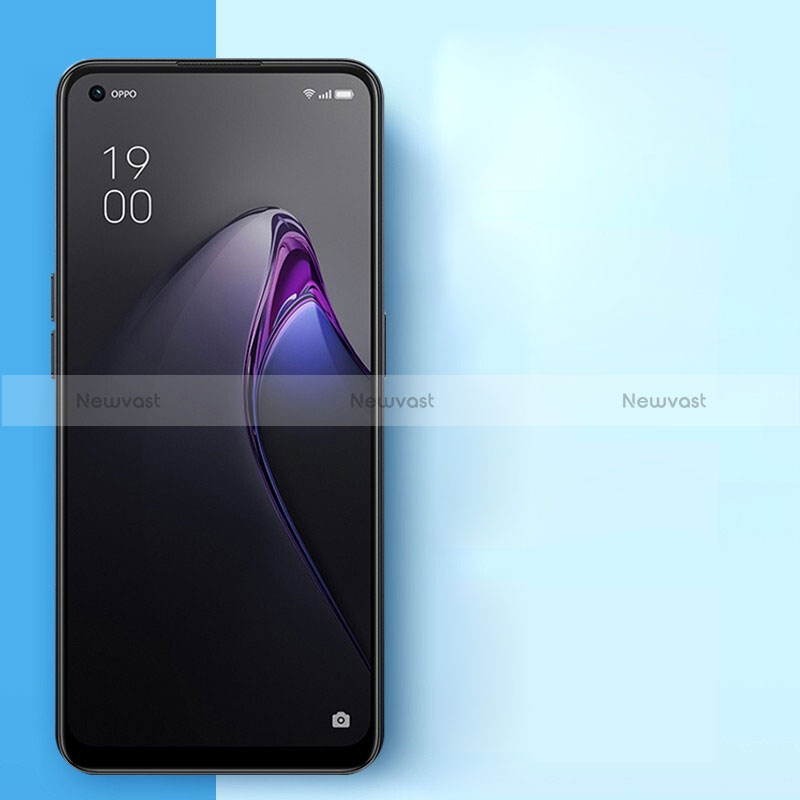 Ultra Clear Full Screen Protector Tempered Glass F03 for Oppo Reno5 F Black