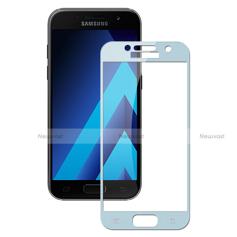 Ultra Clear Full Screen Protector Tempered Glass F03 for Samsung Galaxy A5 (2017) Duos Blue