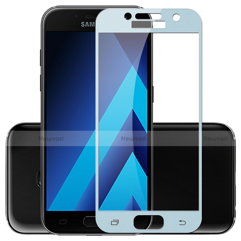 Ultra Clear Full Screen Protector Tempered Glass F03 for Samsung Galaxy A5 (2017) Duos Blue