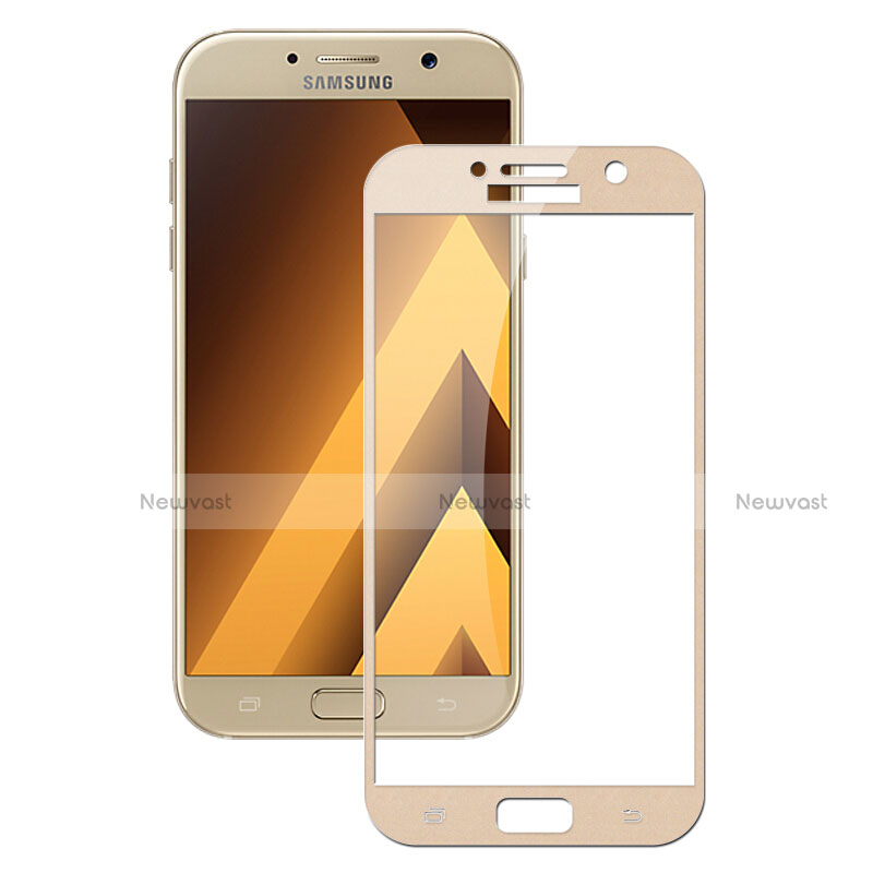 Ultra Clear Full Screen Protector Tempered Glass F03 for Samsung Galaxy A5 (2017) SM-A520F Gold