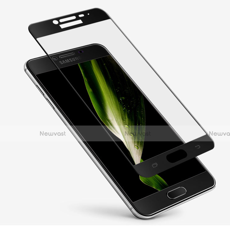 Ultra Clear Full Screen Protector Tempered Glass F03 for Samsung Galaxy C7 SM-C7000 Black