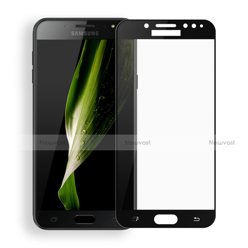 Ultra Clear Full Screen Protector Tempered Glass F03 for Samsung Galaxy C8 C710F Black