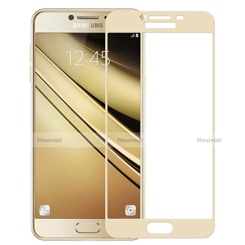 Ultra Clear Full Screen Protector Tempered Glass F03 for Samsung Galaxy C9 Pro C9000 Gold