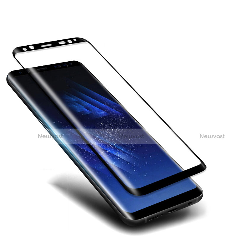 Ultra Clear Full Screen Protector Tempered Glass F03 for Samsung Galaxy S8 Plus Black